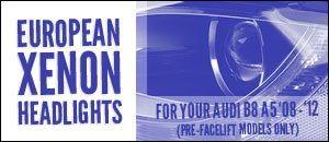 Audi B8 A5 Valeo Euro Xenon Headlight Set