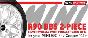 MINI R90 BBS 2-Piece Wheels & Tires Set