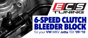VW MKV Jetta TDI ECS 6-Speed Clutch Bleeder Block