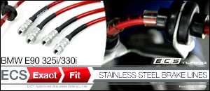 BMW E90 325i/330i ECS Exact Fit Brake Lines