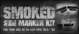 Audi B7 A4 2.0T FWD Smoked Side Marker Sets