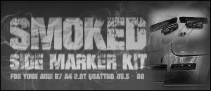 Audi B7 A4 2.0T Quattro Smoked Side Marker Sets