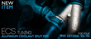 VW 337/20th ECS Aluminum Coolant Split Pipe