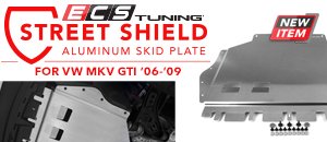 VW MKV GTI ECS Street Shield Aluminum Skid Plate