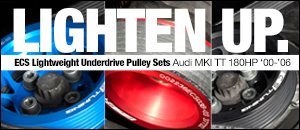 Audi MKI TT 180HP ECS Lightweight Underdrive Pulleys