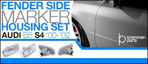Audi B5 S4 Bremmen Side Marker Housings