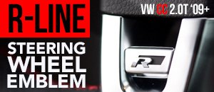 VW CC 2.0T R-Line Steering Wheel Badge