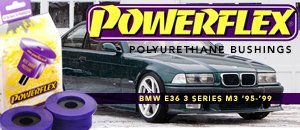 BMW E36 M3 Powerflex Polyurethane Bushings
