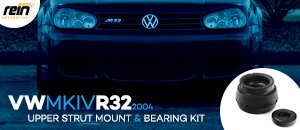 VW MKIV R32 Upper Strut Mount & Bearing Kit