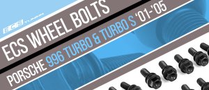 Porsche 996 Turbo & Turbo S Black Wheel Bolts