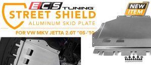 ECS MKV Jetta 2.0T Street Shield Aluminum Skid Plate