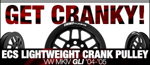 VW MKIV GLI ECS Lightweight Crank Pulley