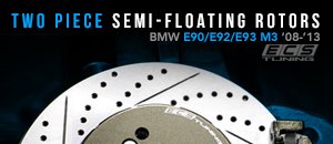 BMW E90/E92/E93 M3 2-Piece Front and Rear Brake Rotors