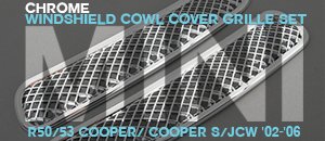 MINI R50 R53 Cooper Windshield Cowl Cover Chrome