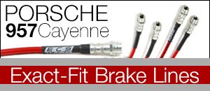 Porsche 957 Cayenne ECS Exact-Fit Brake Lines
