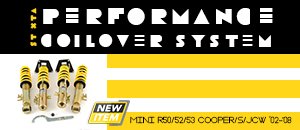ST XTA Coilovers for your MINI R50 R52 R53 Cooper/S/JCW