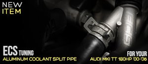 Audi MK1 TT 180HP ECS Aluminum Coolant Split Pipe