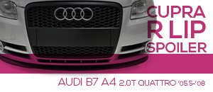 Cupra R Lip Spoiler for your Audi B7 A4 2.0T Quattro