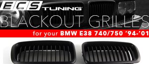 BMW E38 7-Series ECS Blackout Grilles