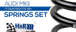 H&R Sport Springs Set for your Audi MKII TT Quattro TTS