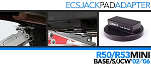 MINI Cooper R50/R53 ECS Jack Pad Adapters