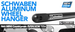 R60 MINI Countryman Schwaben Aluminum Wheel Hanger