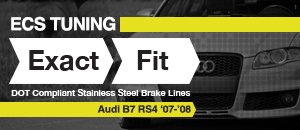 Audi B7 RS4 ECS Exact-Fit Stainless Steel Brake Lines
