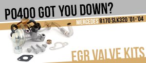 Mercedes-Benz R170 SLK320 EGR Valve Kits