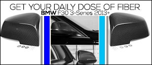 BMW 3-Series Carbon Fiber Mirror Covers