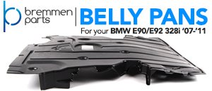 BMW E90/E92 328i Bremmen Parts Belly Pans