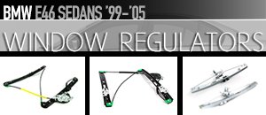 BMW E46 Sedan Window Regulators