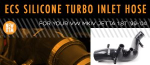 VW MKIV Jetta 1.8T ECS Silicone Turbo Inlet Hose