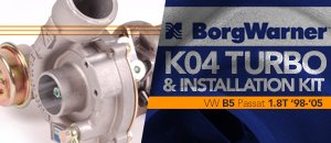VW B5 Passat 1.8T K04 Turbocharger w/ Installation Kit