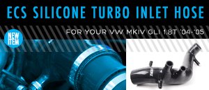 VW MKIV GLI 1.8T ECS Silicone Turbo Inlet Hose