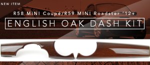 R58/R59 MINI English Oak Dash Kit