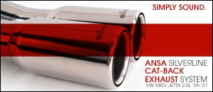 VW MKIV Jetta 2.0L Ansa Cat-Back Exhaust System