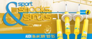 Audi B6 A4 30V Bilstein Sport Shocks & Struts Kit