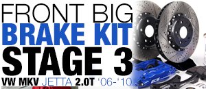 VW MKV Jetta 2.0T ECS Stage III Big Brake Kit