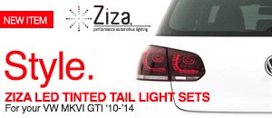 VW MKVI GTI Ziza LED Tinted Tail Lights