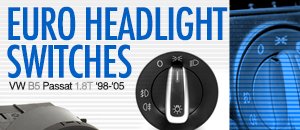VW B5 Passat 1.8T Euro Headlight Switch