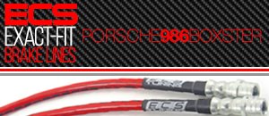Porsche 986 Boxster ECS Exact-Fit Brake Lines