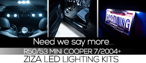 R50/53 MINI LED Interior Lighting Kits