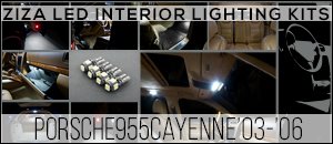 Porsche 955 Ziza LED Interior Lighting Kits