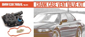 BMW E38 740i Crank Case Vent Valve Kits