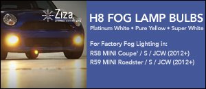 MINI R58/R59 Ziza Front Fog Light Bulbs