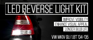 VW MKIV GLI 1.8T Ziza LED Reverse Light Kit