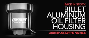 Audi 8P A3 2.0T FSI Billet Aluminum Oil Filter Housing