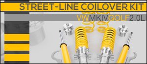 VW MKIV Golf 2.0L FK Street-Line Coilovers