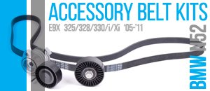BMW E9X 325/328/330/i/Xi Accessory Belt Kit