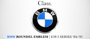 BMW E30 3 Series Roundel